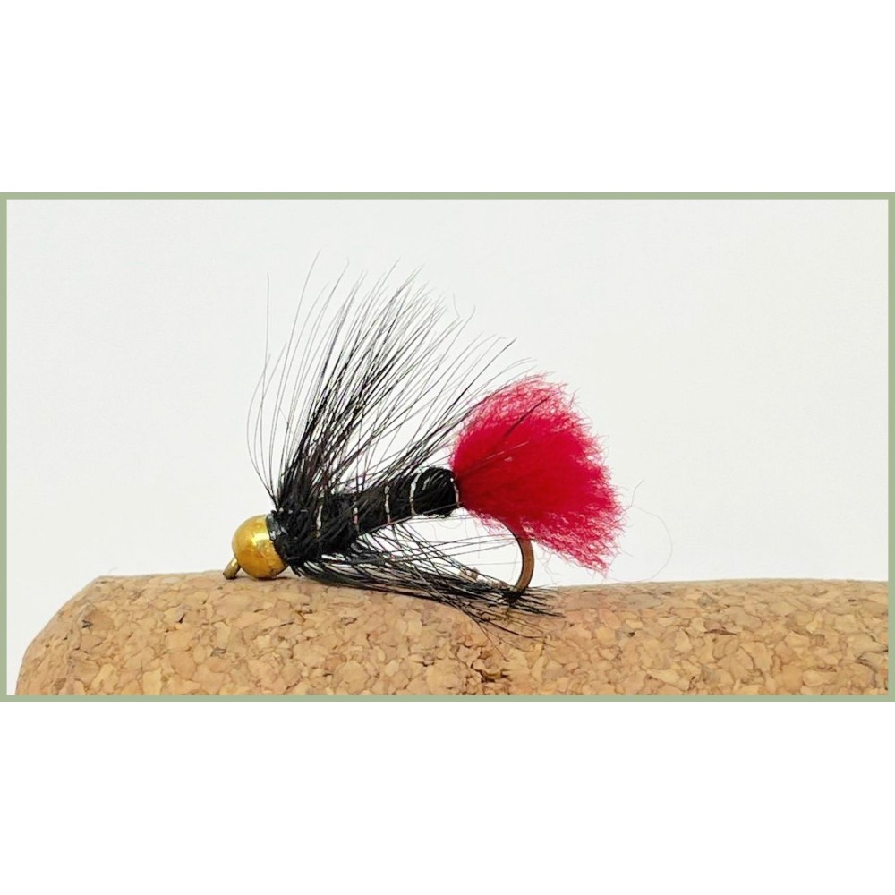 Trout Flies, Lures, 6 Per Pack, Gold Head Orange Fritz, Size 10, For Fly Fishing